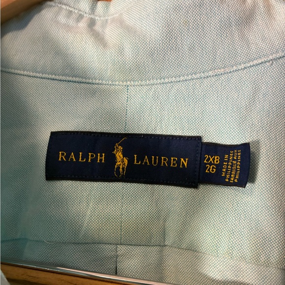 Ralph Lauren Men's Blue Label Button Down Long Sleeve Shirt Oxford 2XB Big Tall - Picture 3 of 8